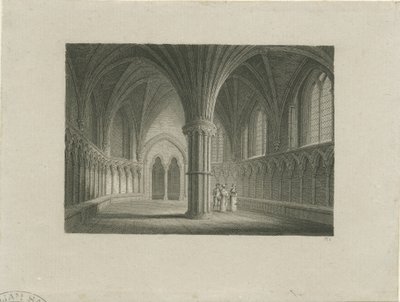 Interno della Cattedrale di Lichfield - Sala Capitolare da James Storer