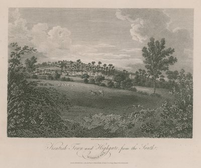 Kentish Town e Highgate, Middlesex, dal sud da James Storer