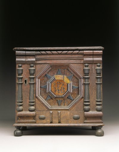 Il mobile intagliato e applicato di Joseph e Bathsheba Pope, Salem, Massachusetts, 1679 da James Symonds