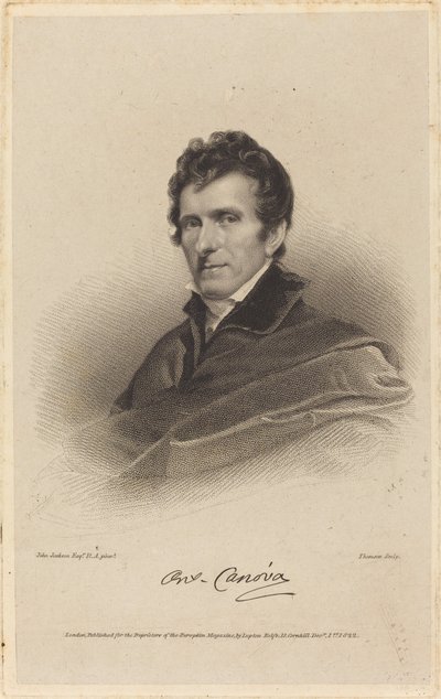 Antonio Canova da James Thomson possibly after John Jackson