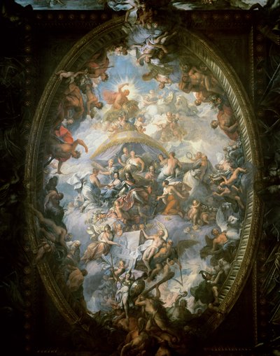 Soffitto della Sala Dipinta, 1707-14 da James Thornhill