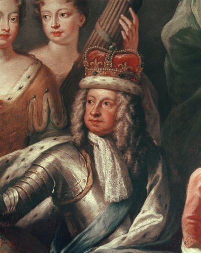 Dettaglio di Giorgio I dalla Sala Dipinta, Greenwich da James Thornhill