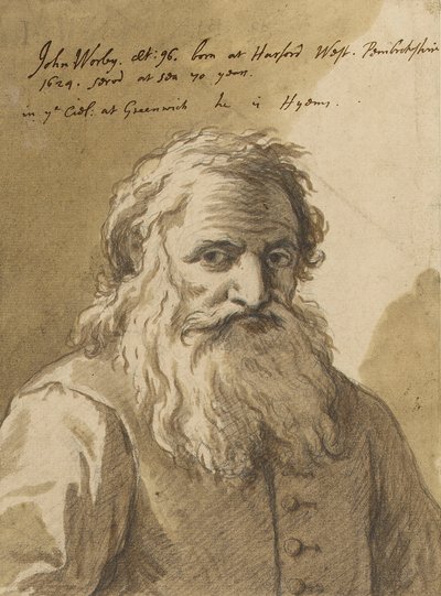John Worley (1624-1721), c.1720 da James Thornhill
