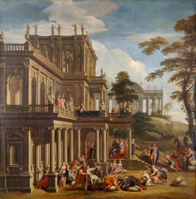 Giuseppe e i suoi fratelli - La scoperta della coppa c.1705 da James Thornhill