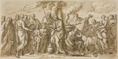 Lupercalia (recto), e schizzi di figure (verso) da James Thornhill