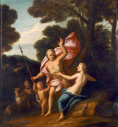 Venere e Adone c.1705 da James Thornhill