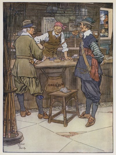 Illustrazione per The Compleat Angler di Izaak Walton da James Thorpe