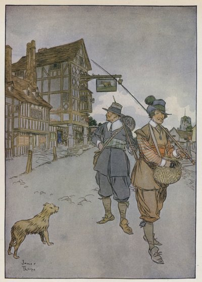 Illustrazione per The Compleat Angler di Izaak Walton da James Thorpe