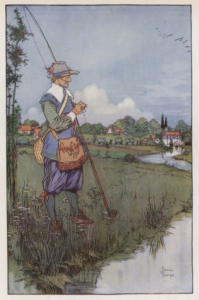 Illustrazione per The Compleat Angler di Izaak Walton da James Thorpe