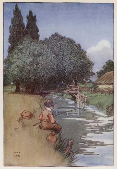 Illustrazione per The Compleat Angler di Izaak Walton da James Thorpe