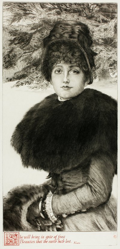 Una passeggiata nella neve da James Tissot
