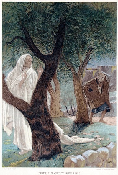 Cristo appare a San Pietro, ca. 1890 da James Tissot