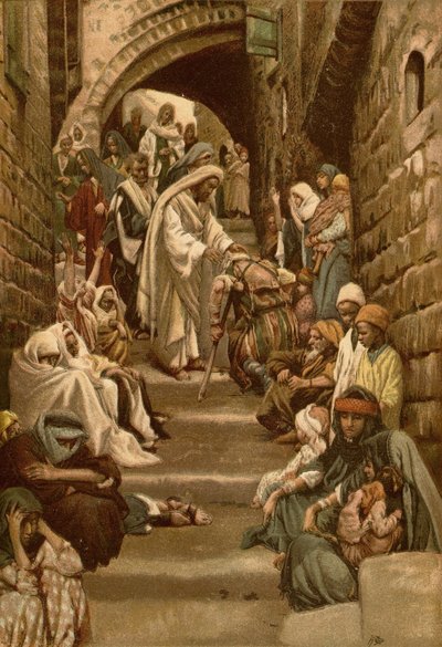 Nei villaggi gli venivano portati i malati da James Tissot