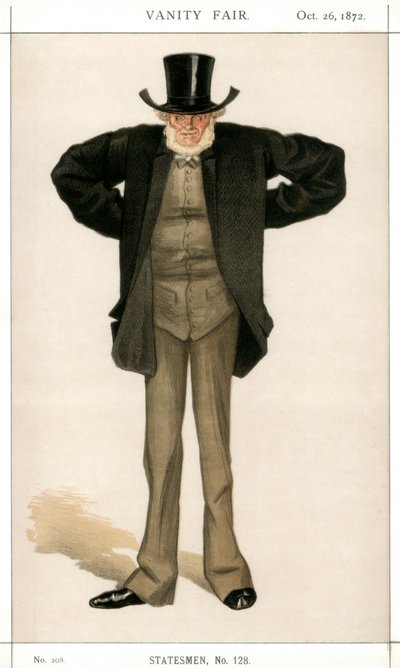 Newcastle on Tyne, Joseph Cowen, politico britannico, 1872 da James Jacques Joseph Tissot