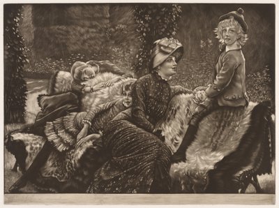 La panchina del giardino da James Tissot