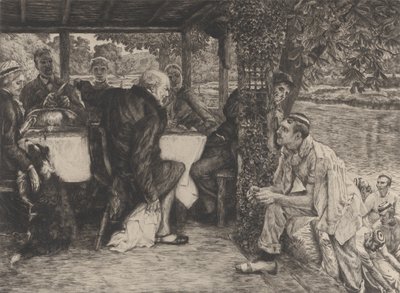 La parabola del figliol prodigo, No. IV: Il vitello grasso da James Tissot