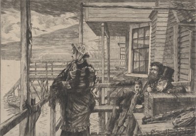La Locanda dei Tre Corvi, Gravesend, 1877 da James Tissot