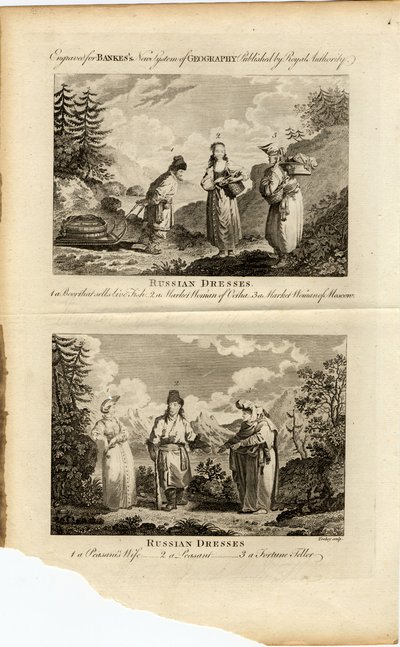 Abiti russi, ca 1775 da James Tookey