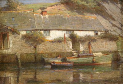 Cottage lungo il fiume da James Valentine Jelley