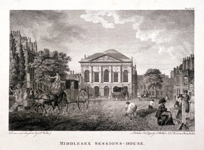 Clerkenwell Green, Finsbury, Londra, 1796 da James Walker