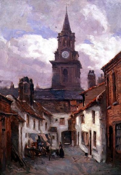 Cortile di Strother, Berwick da James Wallace