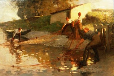 Pescatori di salmoni sul Tweed da James Wallace