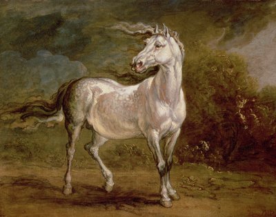 Un Cavallo Grigio in un Paesaggio da James Ward