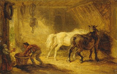 Interno di una stalla da James Ward