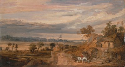 Paesaggio con cottage da James Ward