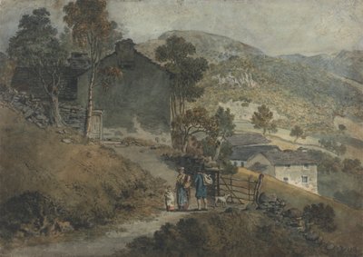 Paesaggio con cottage e figure da James Ward