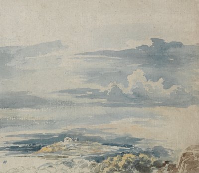 Paesaggio con castello su una collina da James Ward