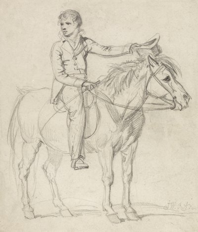 Lord Stanhope da ragazzo che cavalca un pony da James Ward