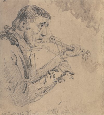 Il signor James Derby suona il violino da James Ward