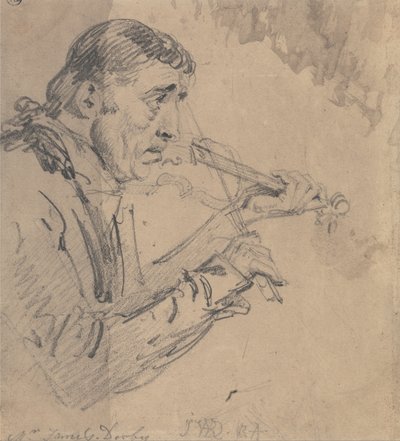 Il signor James Derby suona il violino da James Ward