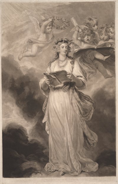 Signora Billington come Santa Cecilia da James Ward
