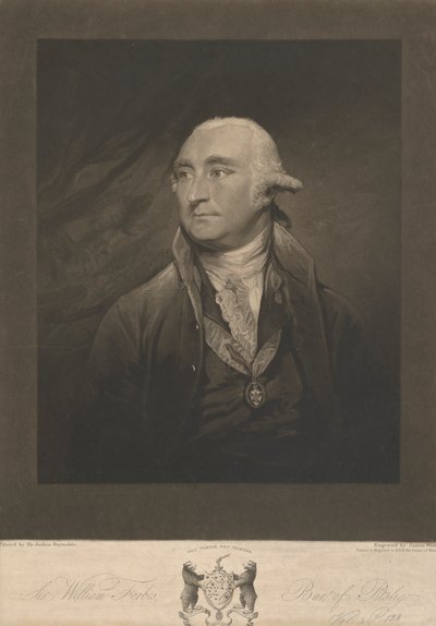 Sir William Forbes, 6° baronetto di Monymusk e Pitsligo da James Ward