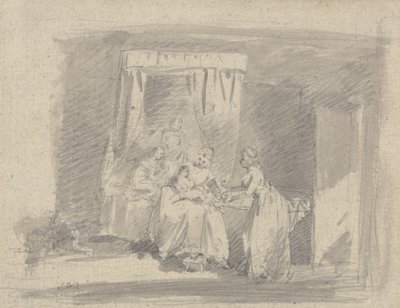 Studio per La bustarella della madre, o La tentazione di essere lavati da James Ward