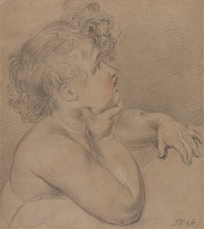 Studio dalla natura, uno dei figli della carità per il grande quadro dell