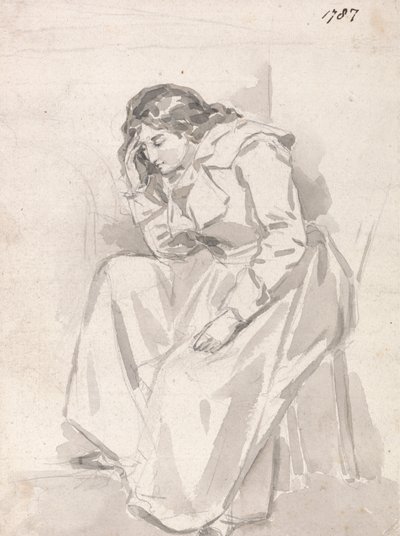Studio di donna seduta da James Ward