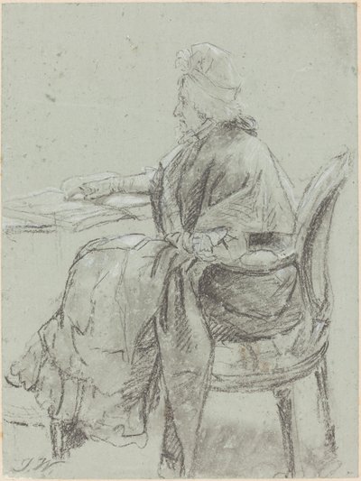 Studio di una donna anziana per "Disobbedienza scoperta" da James Ward