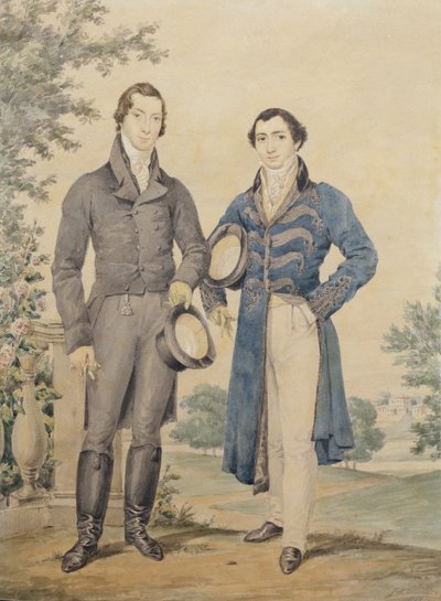 Ritratto di due gentiluomini, 1817 da James Warren Childe