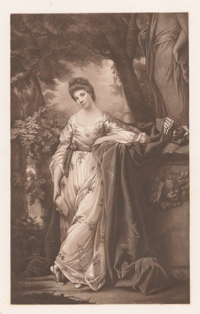 Ritratto di Frances Abington-Barton come Thalia da James Watson (prentmaker)