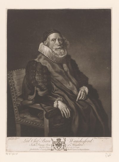 Ritratto di Rowland Wandesford da James Watson (prentmaker)