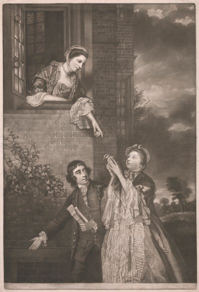 Charles James Fox, con Lady Sarah Lenox e Lady Susan Strangways da James Watson