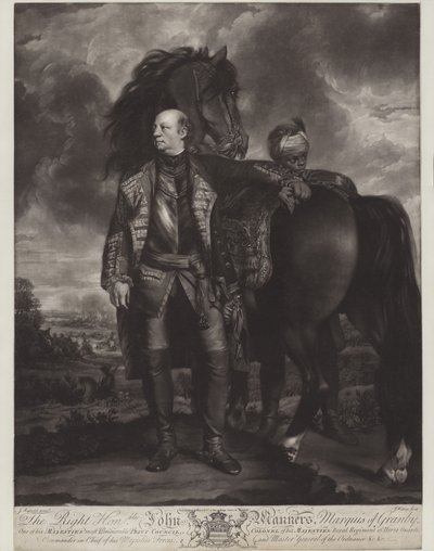 John Manners, marchese di Granby (mezzotinto) da James Watson