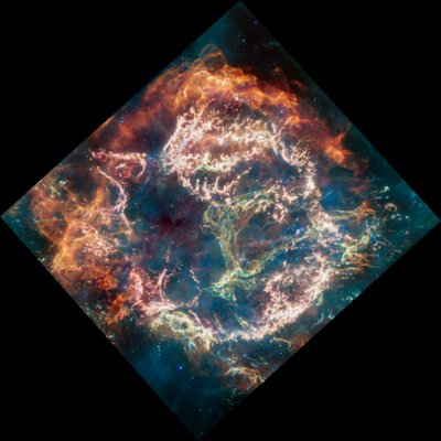 Cassiopea A da James Webb Space Telescope (NASA)