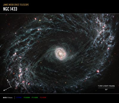 NGC 1433 da James Webb Space Telescope (NASA)
