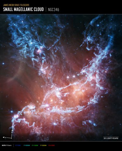 NGC 346 da James Webb Space Telescope (NASA)