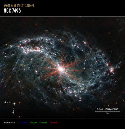 NGC 7496 da James Webb Space Telescope (NASA)