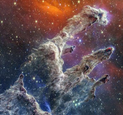 Pilastri della Creazione (Composito NIRCam e MIRI) da James Webb Space Telescope (NASA)